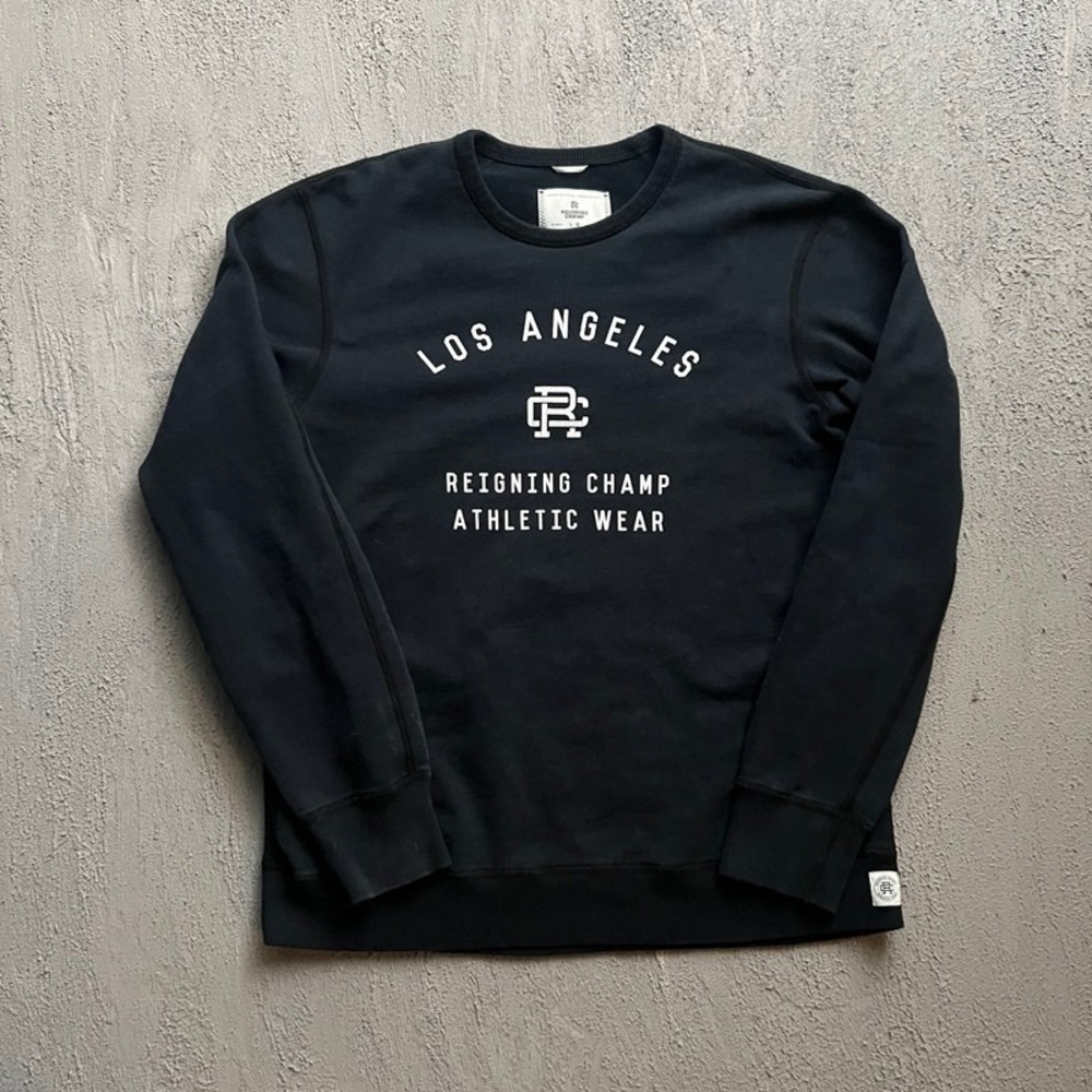 Reigning Champ Sweatshirt Men's Large Black Los Angeles